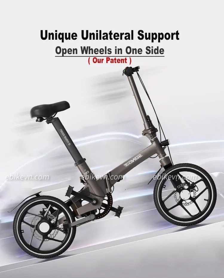 Xe đạp gấp trợ lực điện Jaunty CFK-4S - MẪU MỚI NHẤT 2023 (14)