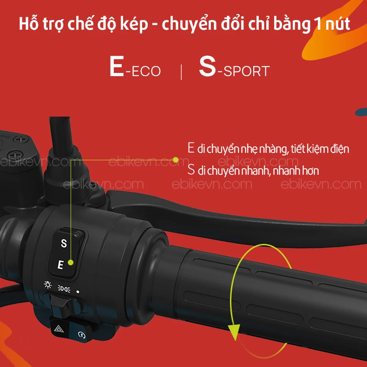 Tích hợp nút chuyển chế độ khi di chuyển