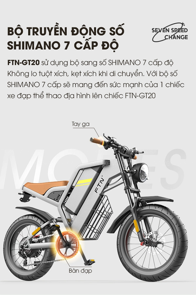 Bộ truyền động số SHIMANO 7 cấp độ