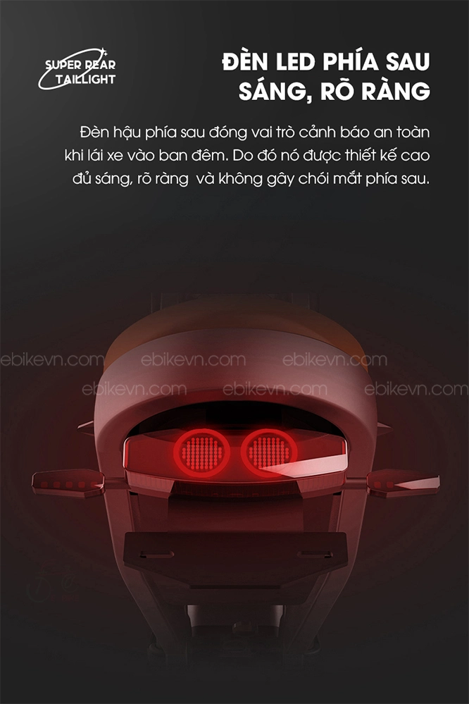 Đèn LED phía sau, rõ ràng