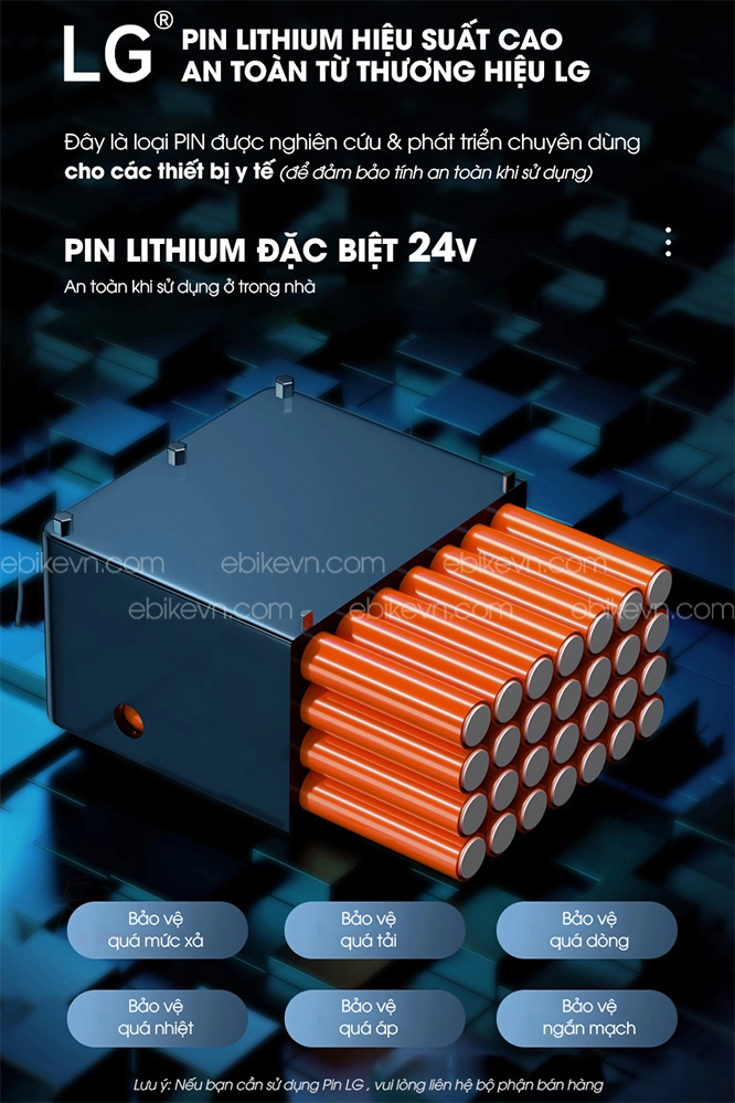 Pin Lithium an toàn, tiêu chuẩn y tế