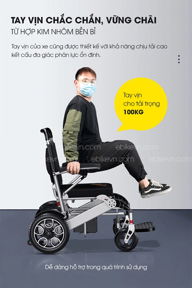 Tay vịn xe chắc chắn, vững chãi