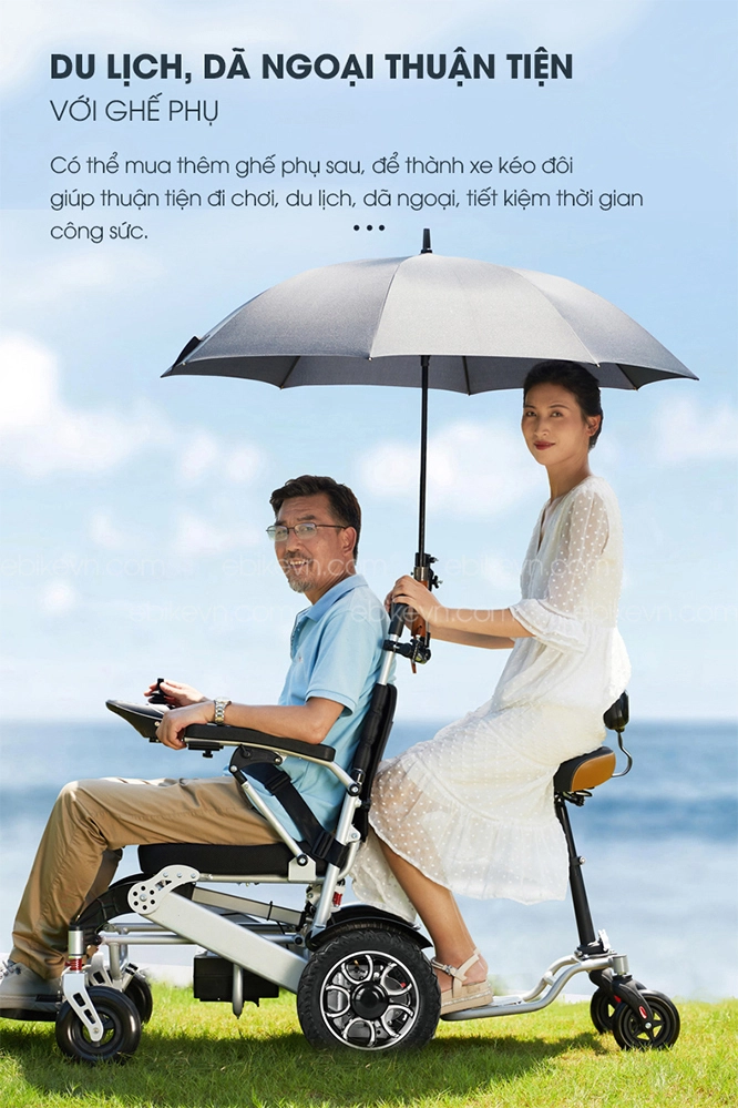 Du lịch, dã ngoại thuận tiện với ghế phụ