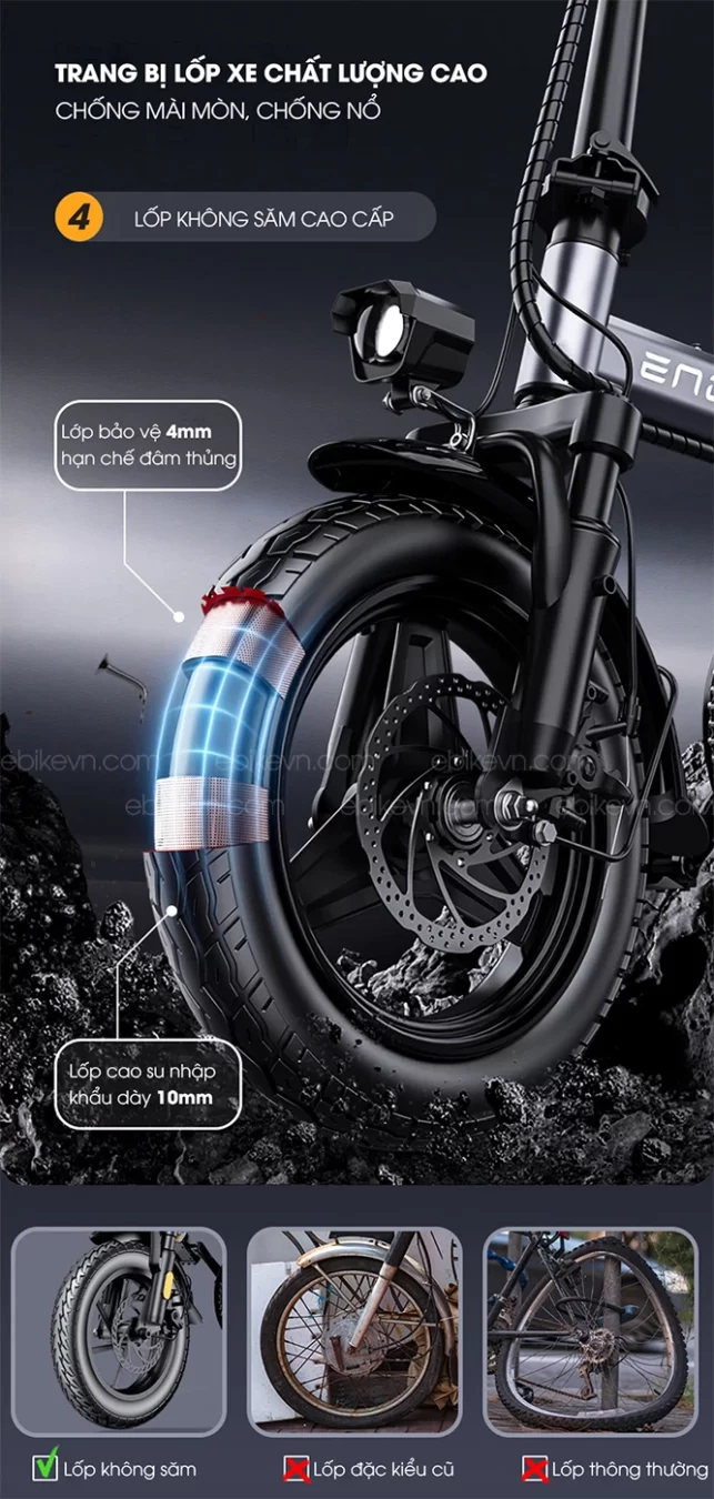 Bộ lốp xe trên ENGWE T14