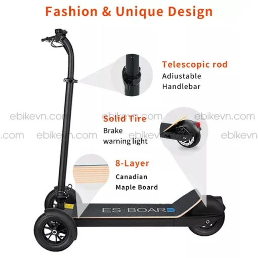 Scooter ESWING ES135 thiáº¿t káº¿ hiá»‡n Ä‘áº¡i, thá»i trang