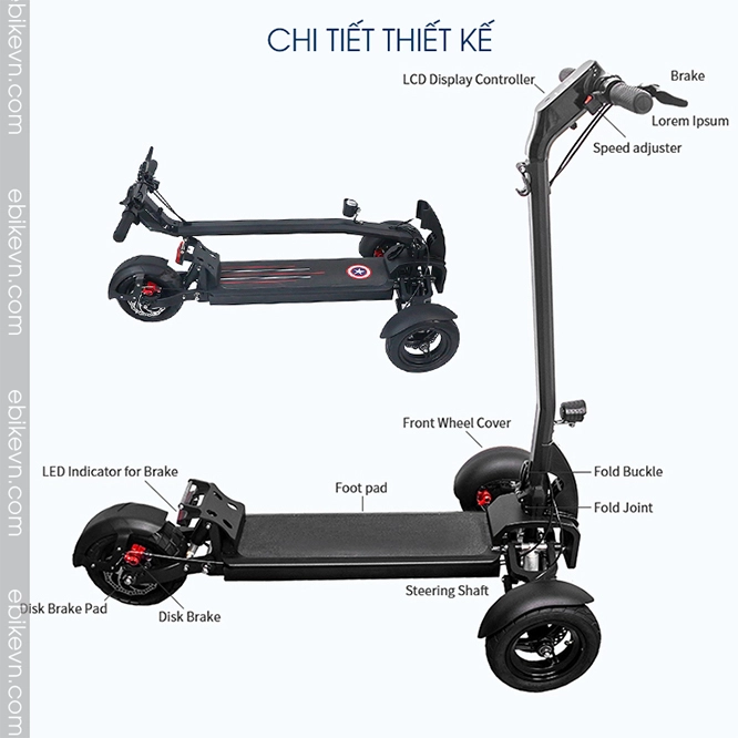 Xe dien san GOLF Scoot E73 ebikevn 11 GOLF Scoot