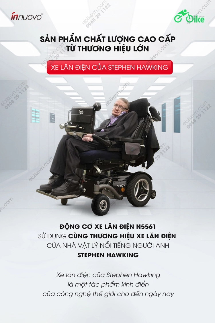 Stephan Hawking Xe lan dien N5519 sieu nhe xe dien cho nguoi gia INNUOVO