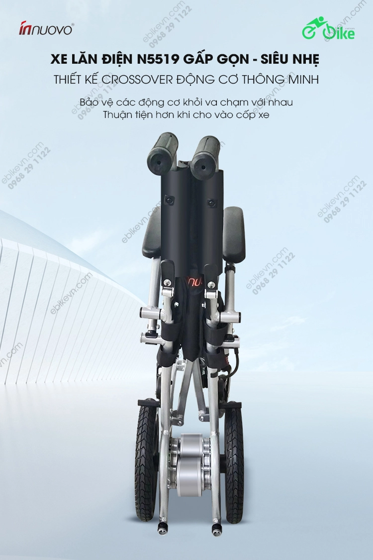 Xe lan dien N5519 sieu nhe xe dien cho nguoi gia INNUOVO
