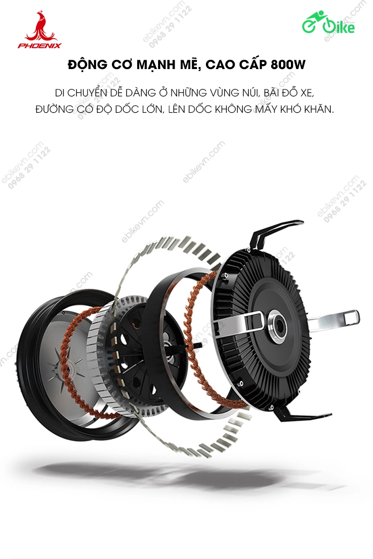 dong co Xe dien 3 banh Phoenix Dazzling ebikevn.com PHOENIX
