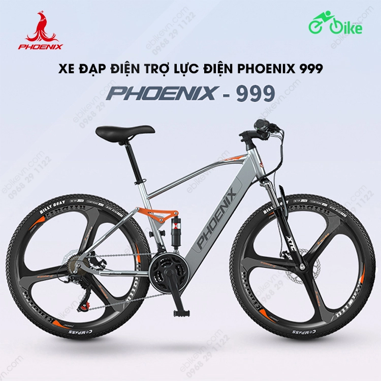 gioi thieu Xe dap dien tro luc Phoenix 999 PHOENIX