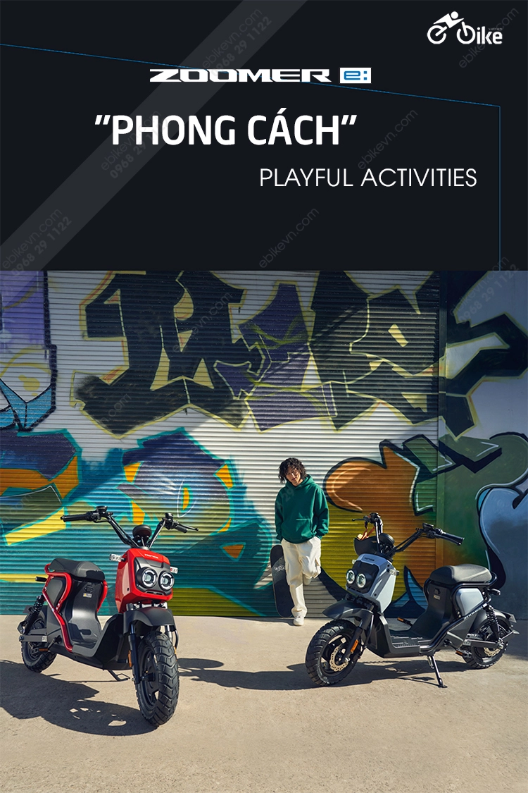 gioi thieu Xe dien Honda ZOOMER e ebikevn HONDA