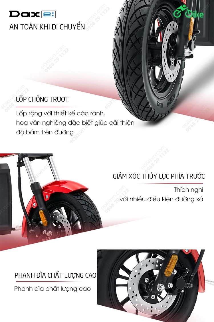 he thong phanh Xe dien Honda Dax e ebikevn HONDA