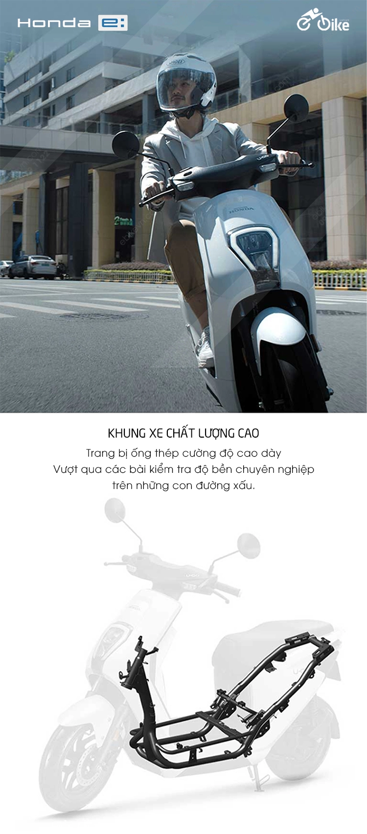 khung xe Xe dien Honda U GO ebikevn HONDA