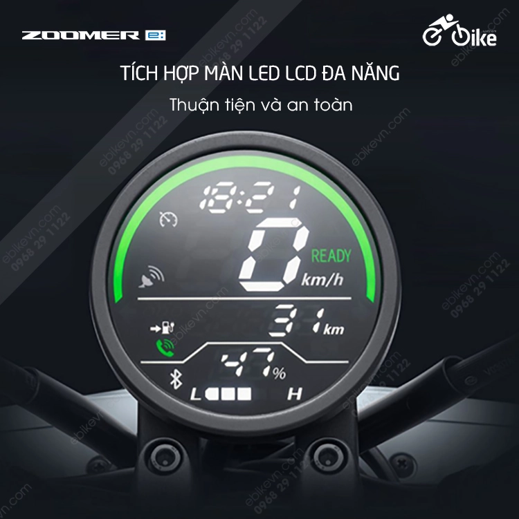 man lcd Xe dien Honda ZOOMER e ebikevn HONDA
