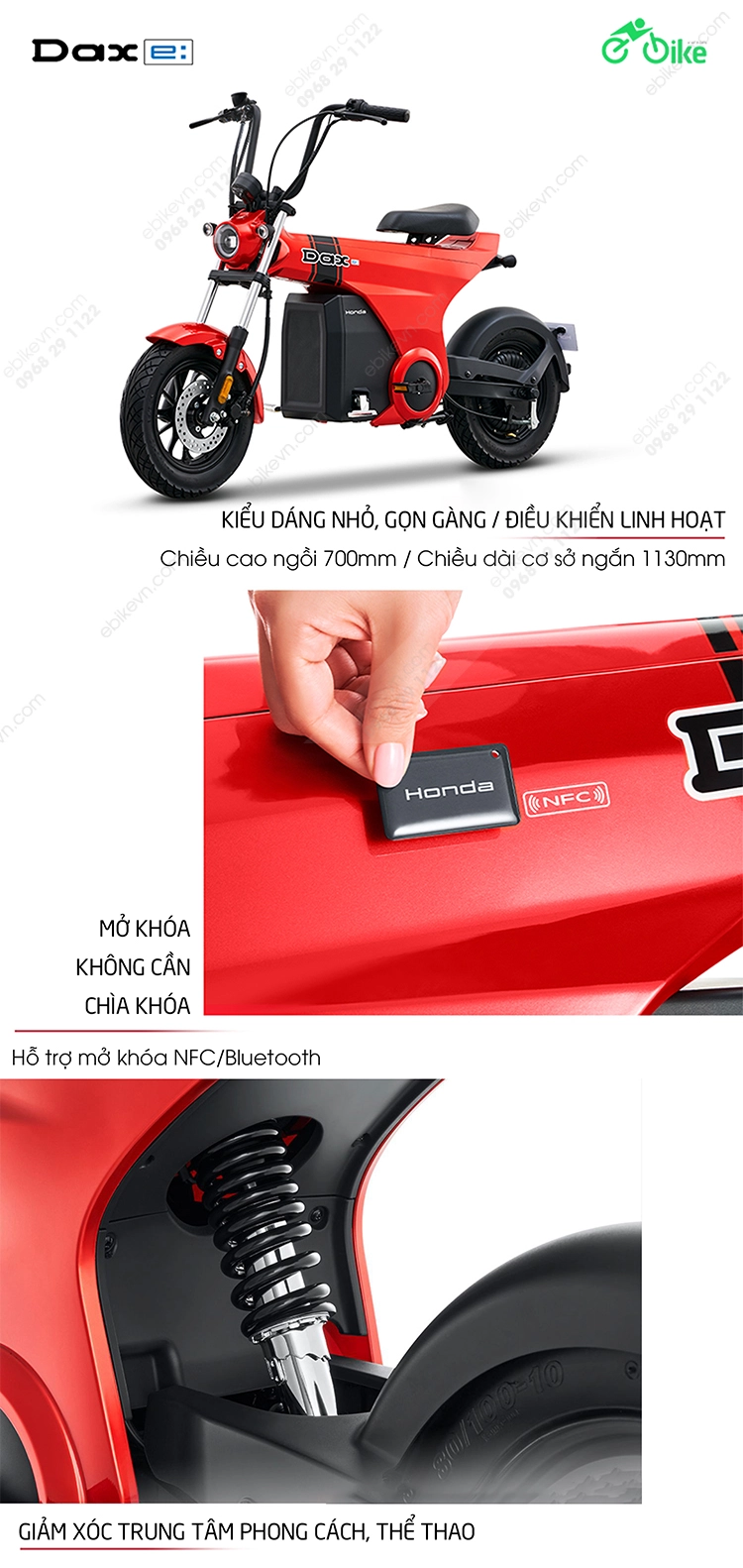 thiet ke Xe dien Honda Dax e ebikevn HONDA