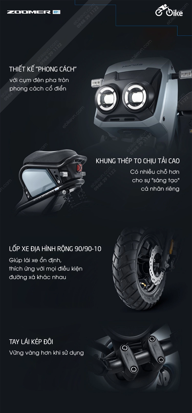thiet ke Xe dien Honda ZOOMER e ebikevn HONDA