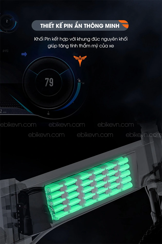 PIN Lithium được thiết kế ẩn thông minh 