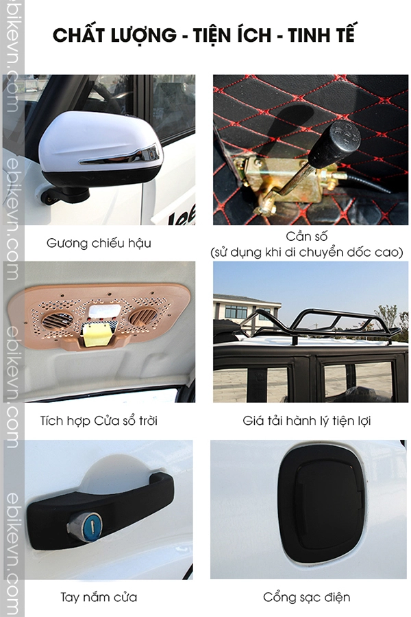 Ô Tô Điện Kaku Coupe 2 Cu 4 Cho Ngoi - Ebikevn (4)
