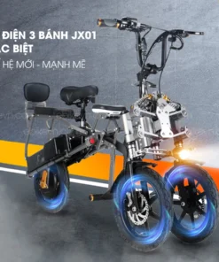 Xe dien 3 banh JX01 gap gon cao cap (1)