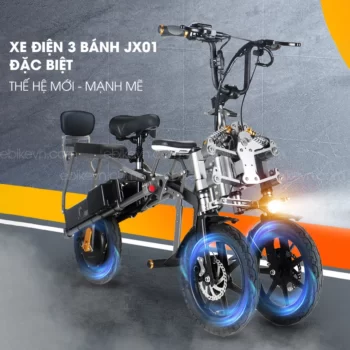 Xe dien 3 banh JX01 gap gon cao cap (1)