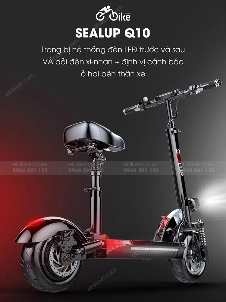 Chi Tiet Sealup Q10 Xe Dien Scooter Tại Ebikevn (3)