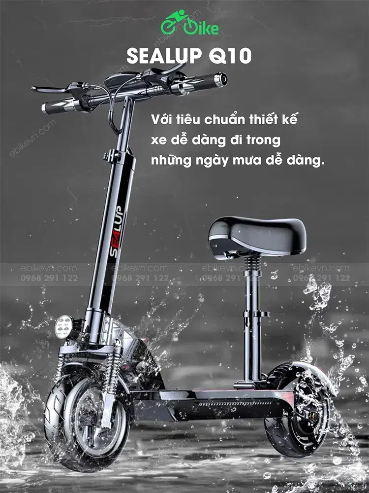 Chi Tiet Sealup Q10 Xe Dien Scooter Tại Ebikevn (5)