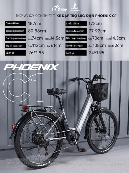 Phoenix C1 - Xe Dap Tro Luc Dien -ebikevn (13)