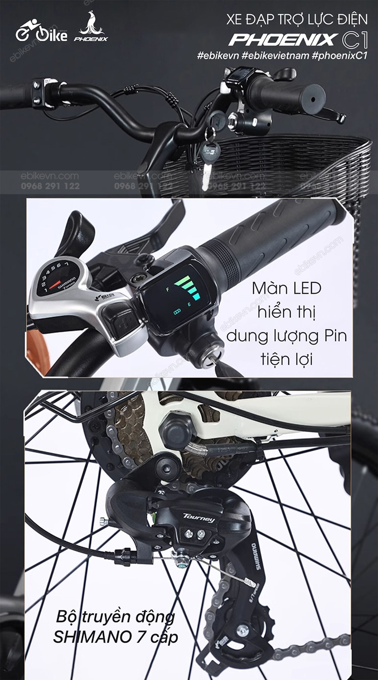 Phoenix C1 - Xe Dap Tro Luc Dien -ebikevn (8)