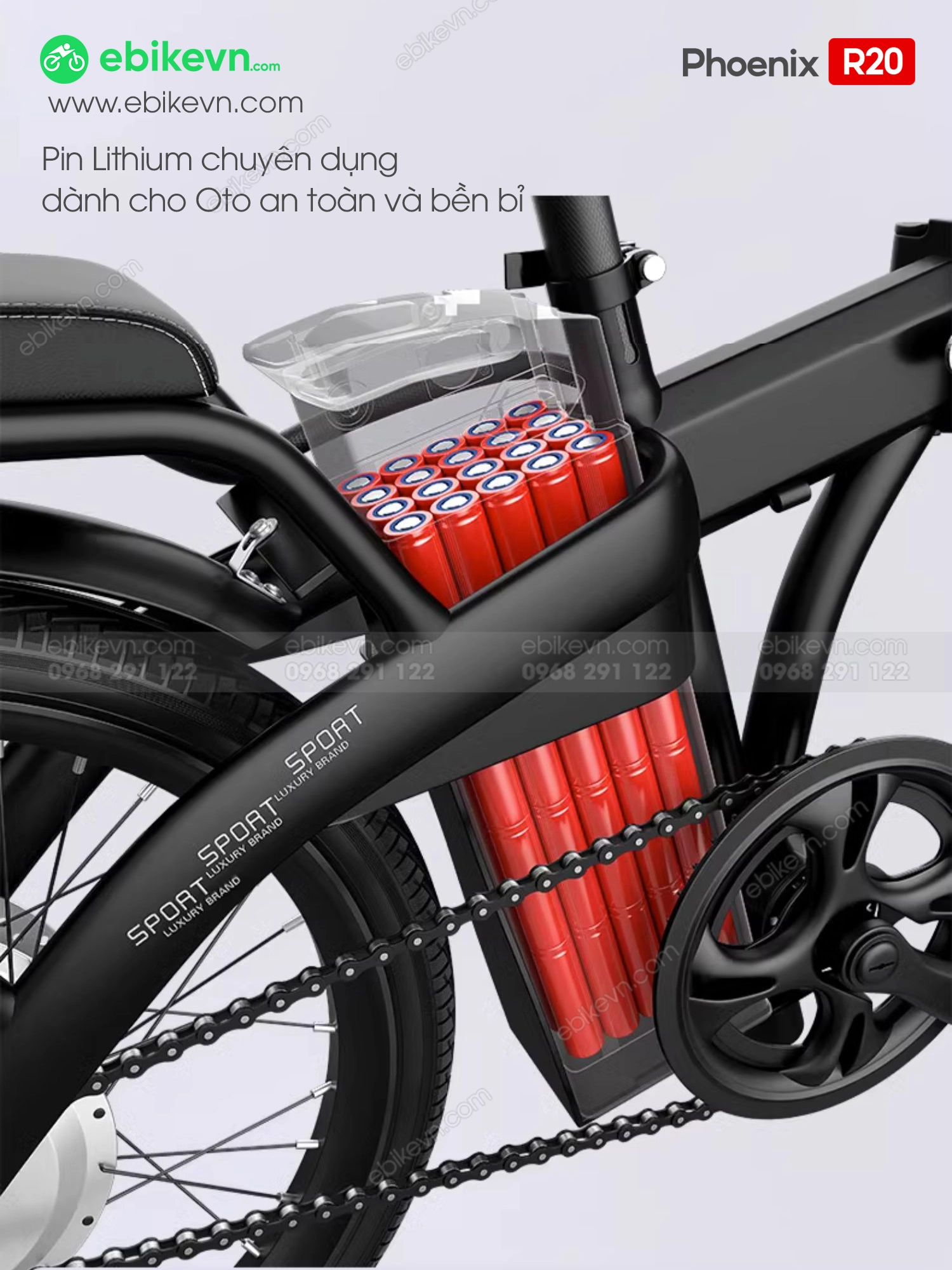 Ebikevietnam - Xe Dap Dien Phoenix R20 - Banh 20inch (2)