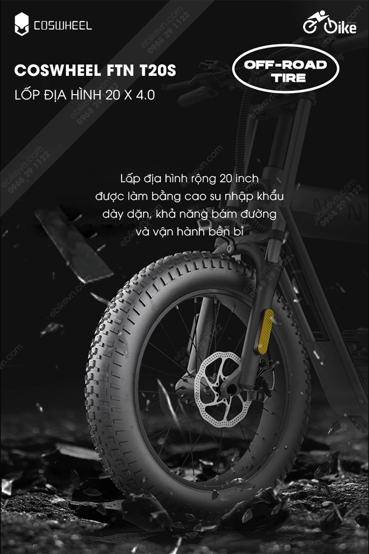 Lop Xe Xe Dap Dien Coswheel Ftn T20S Coswheel Ftn